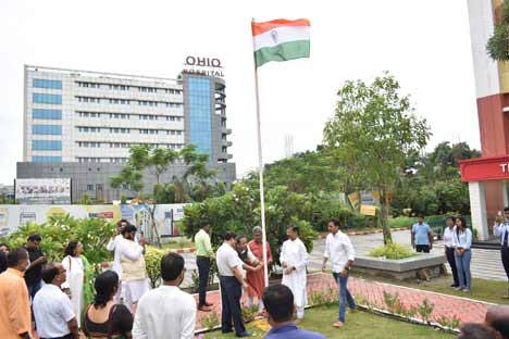 76th Independence Day celebration at Sister Nivedita University.