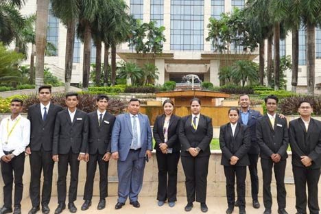 Hospitality students are exposed to industry visit to understand the Hotel operations in new normal after COVID-19 to Hotel Hyatt Regency Kolkata.