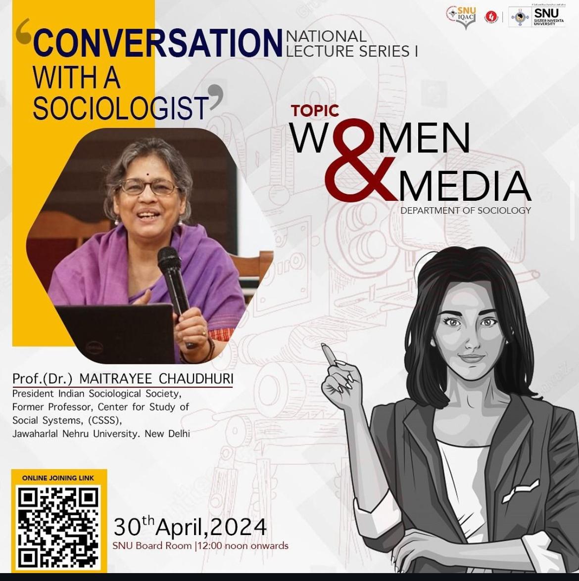 Women and Media - Maitrayee Chaudhuri 30th April 2024