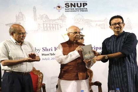 Sister Nivedita University Press released its first two books ‘From Nowhere’ and ‘Calcuttadotes’ at the iconic Brown Room of Raj Bhavan, on 2n...