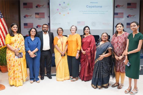 Sister Nivedita University ventured in Empowering Women Globally (EWG) Capstone - a program of Student Entrepreneurship journey for Empowering Women Globally at Lincoln Room, American Center, Kolkata.