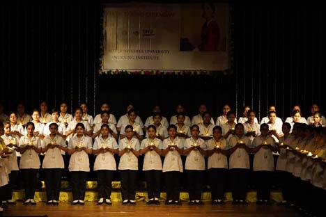 Oath taking and Lamp lighting ceremony by the Nursing Students of the School of Nursing