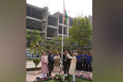 Republic Day and Saraswati Puja celebration at SNU 