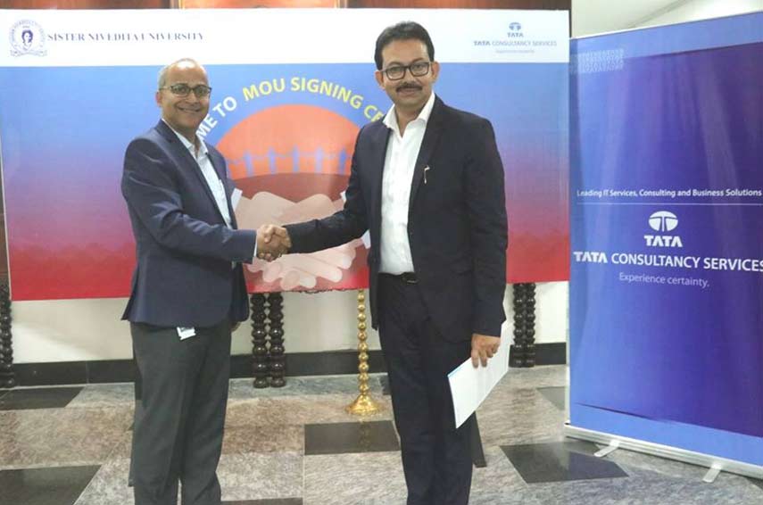 Tata Consultancy Services signs an MOU with Sister Nivedita University for Academic Interface Program to develop industry-ready curriculum for B.Tech